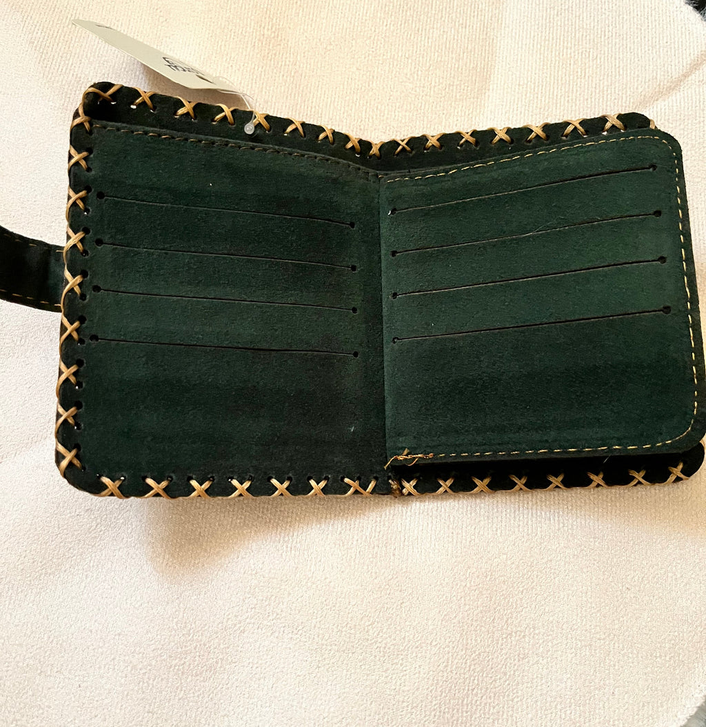 Brown leather wallet