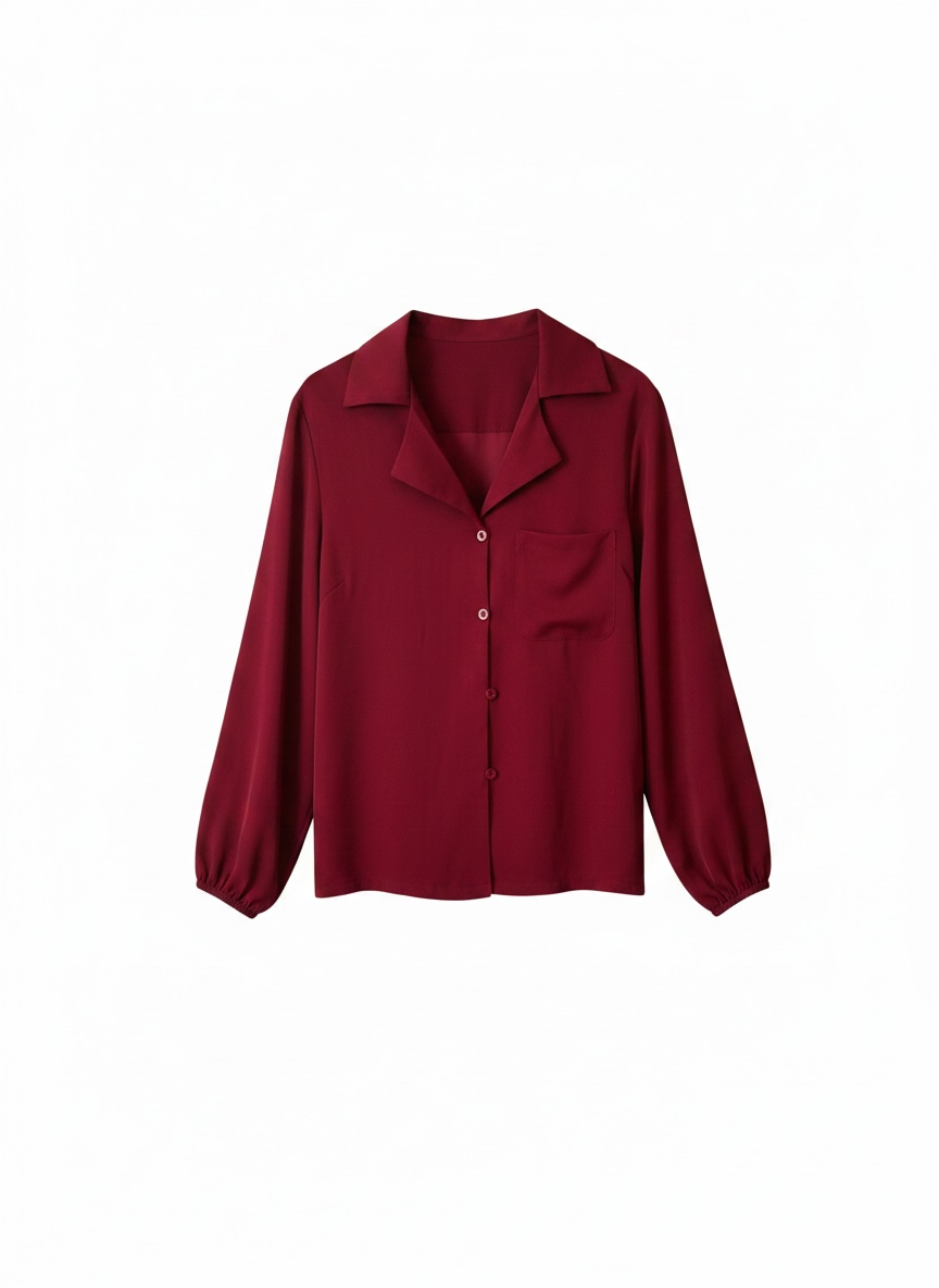 Deep red shirt