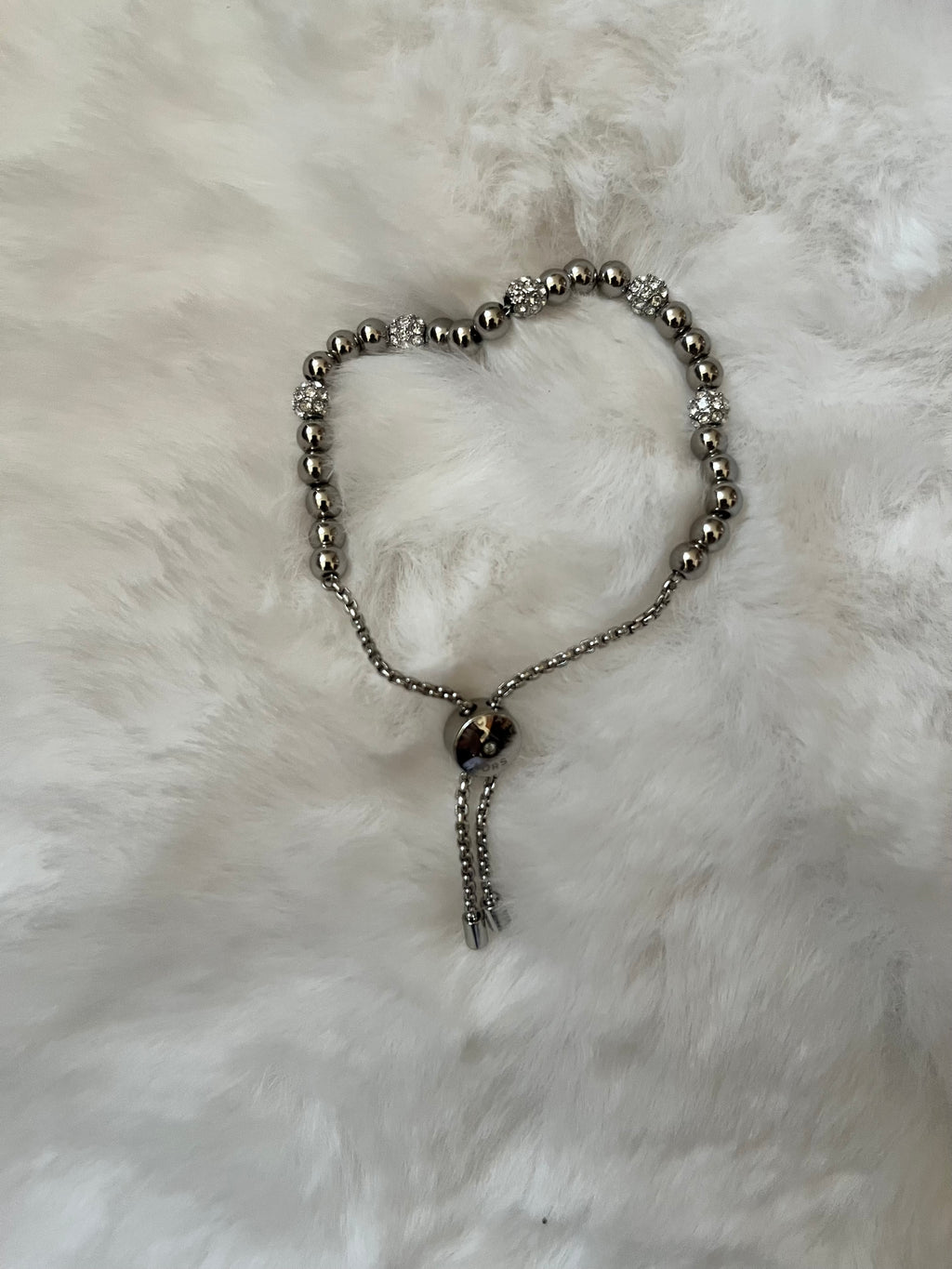 Michael Kors beaded pavé crystal bracelet