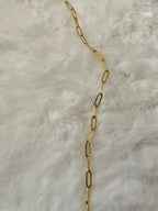 Gold plated chain necklace