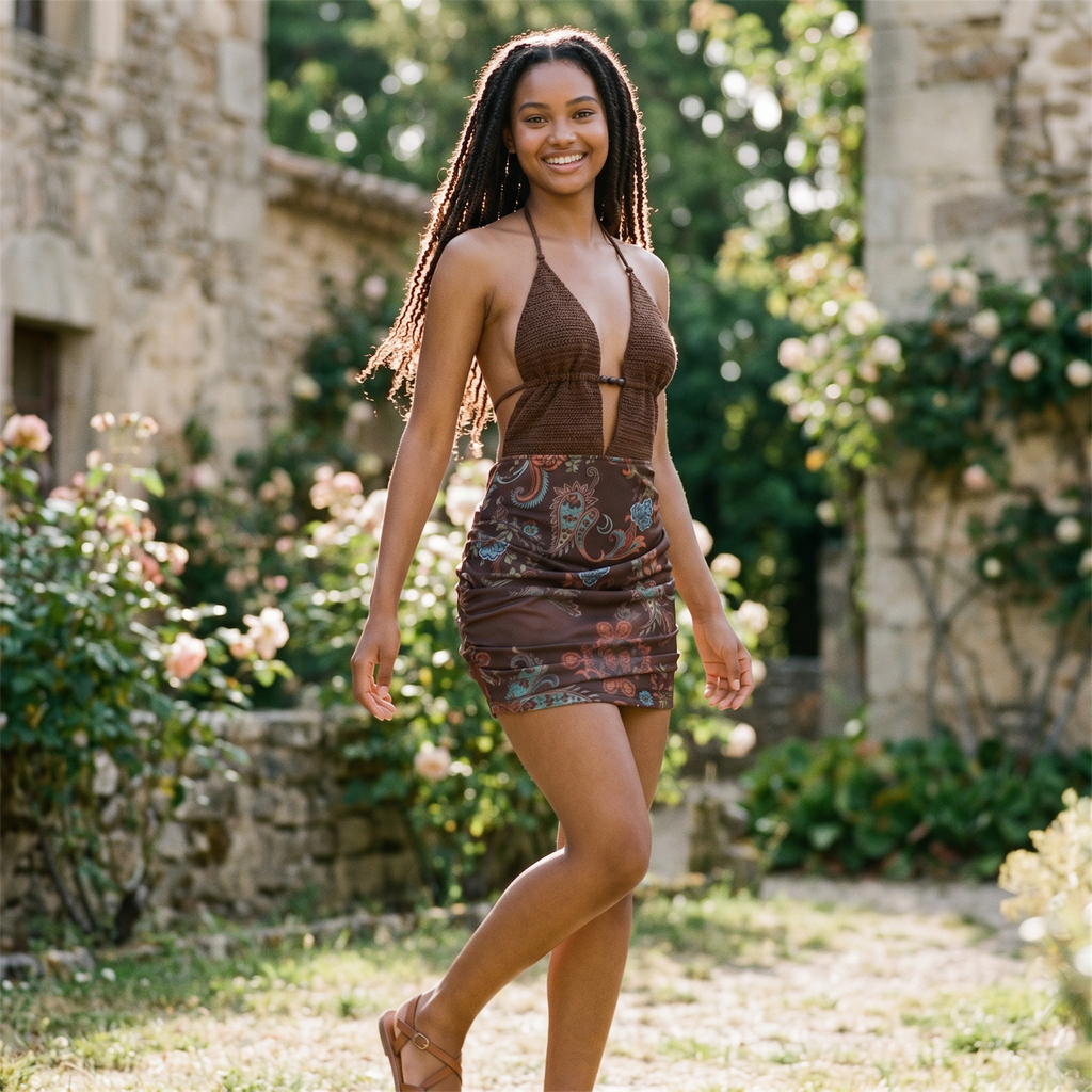 Fitted bodycon mini dress