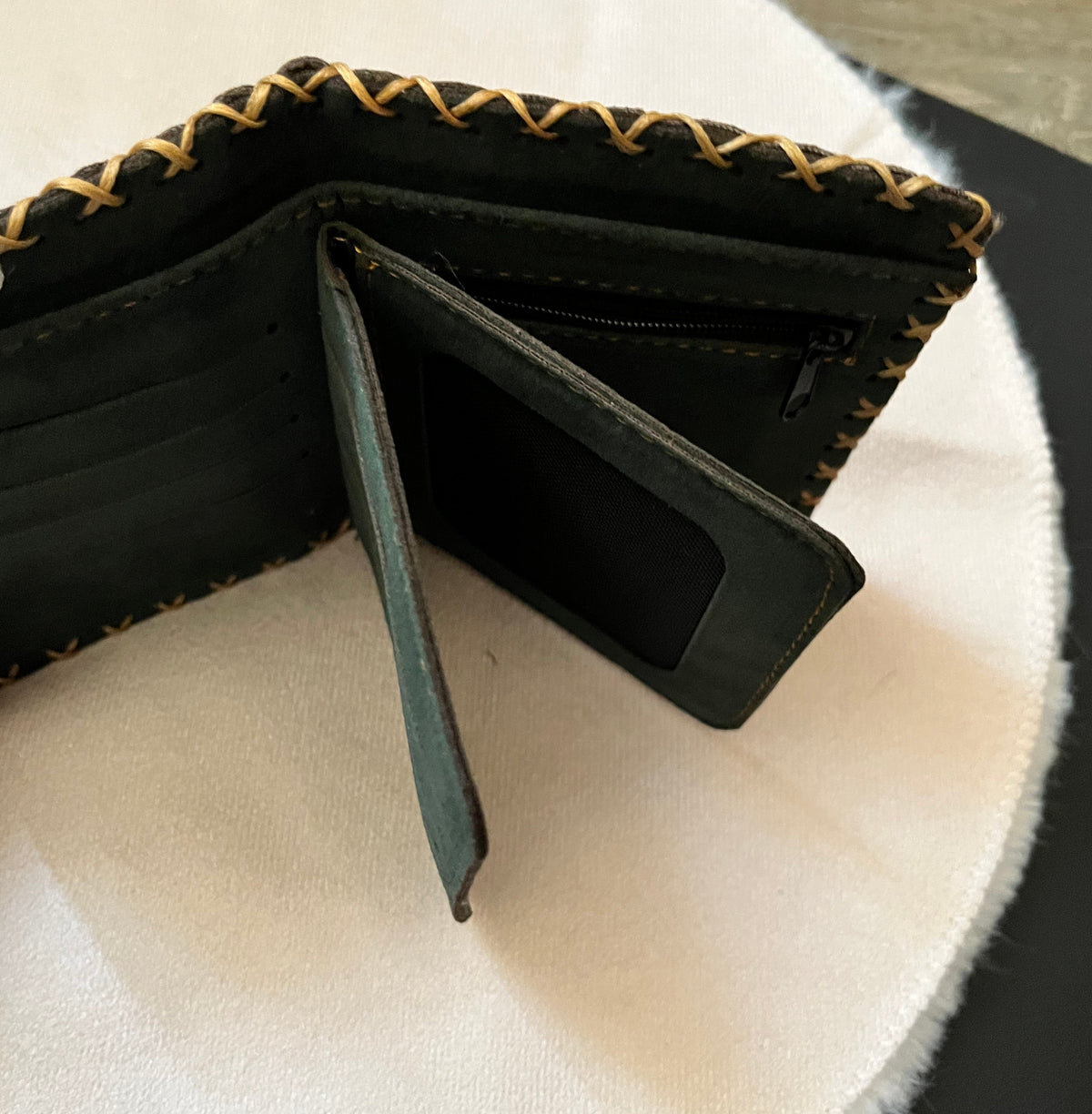 Brown leather wallet