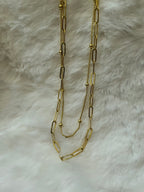 Gold plated chain necklace