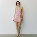 Pink floral dress