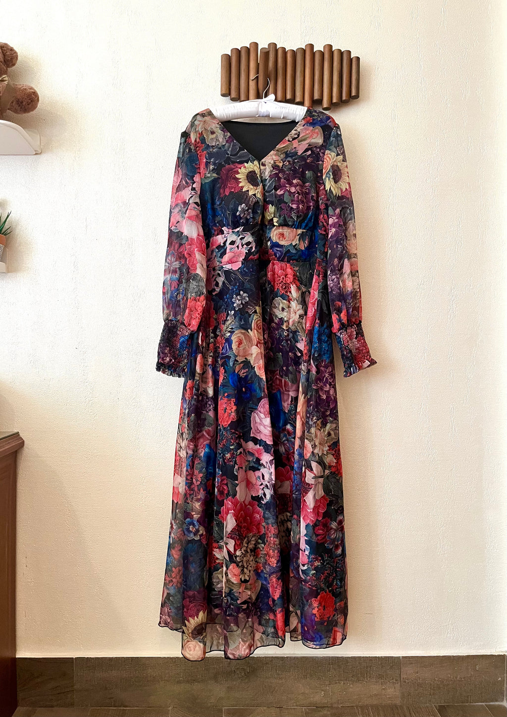 Long flowers dress