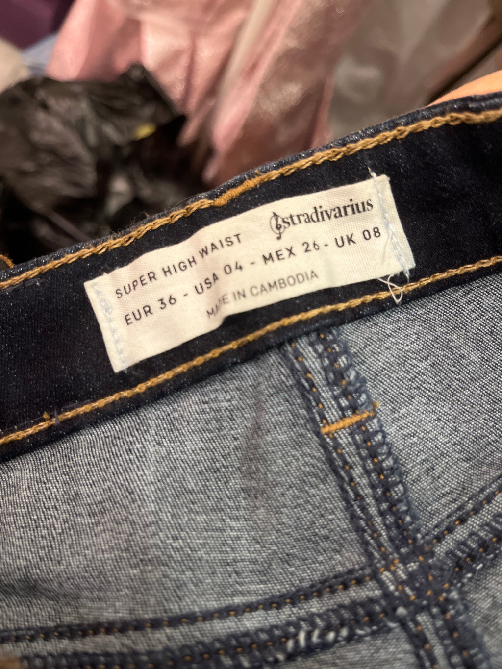 Super high waist tight jeans