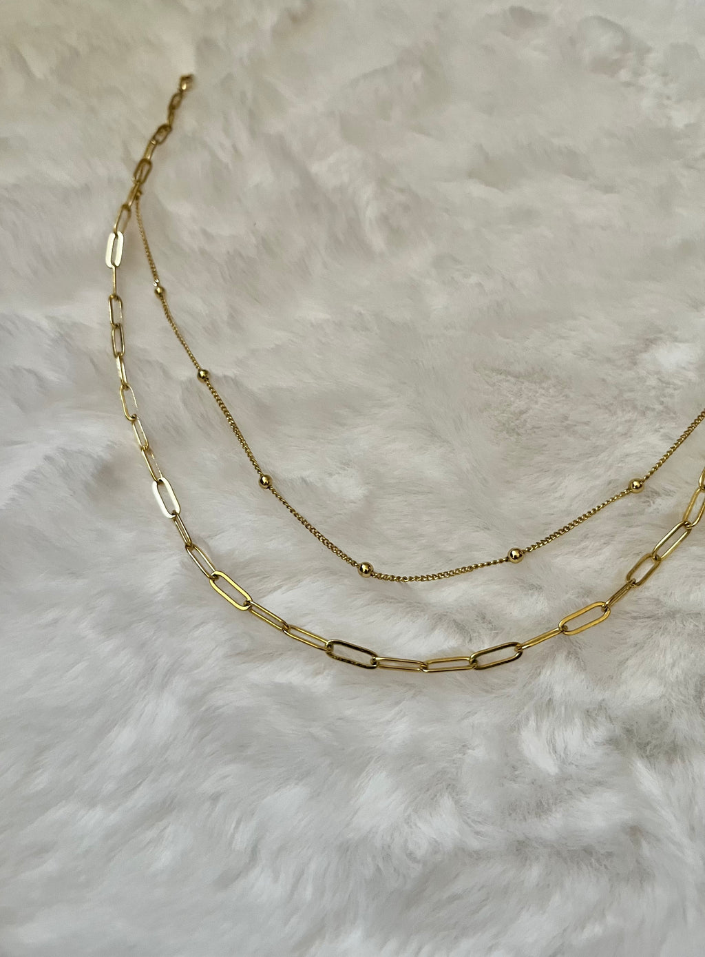 Gold plated chain necklace