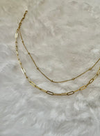 Gold plated chain necklace