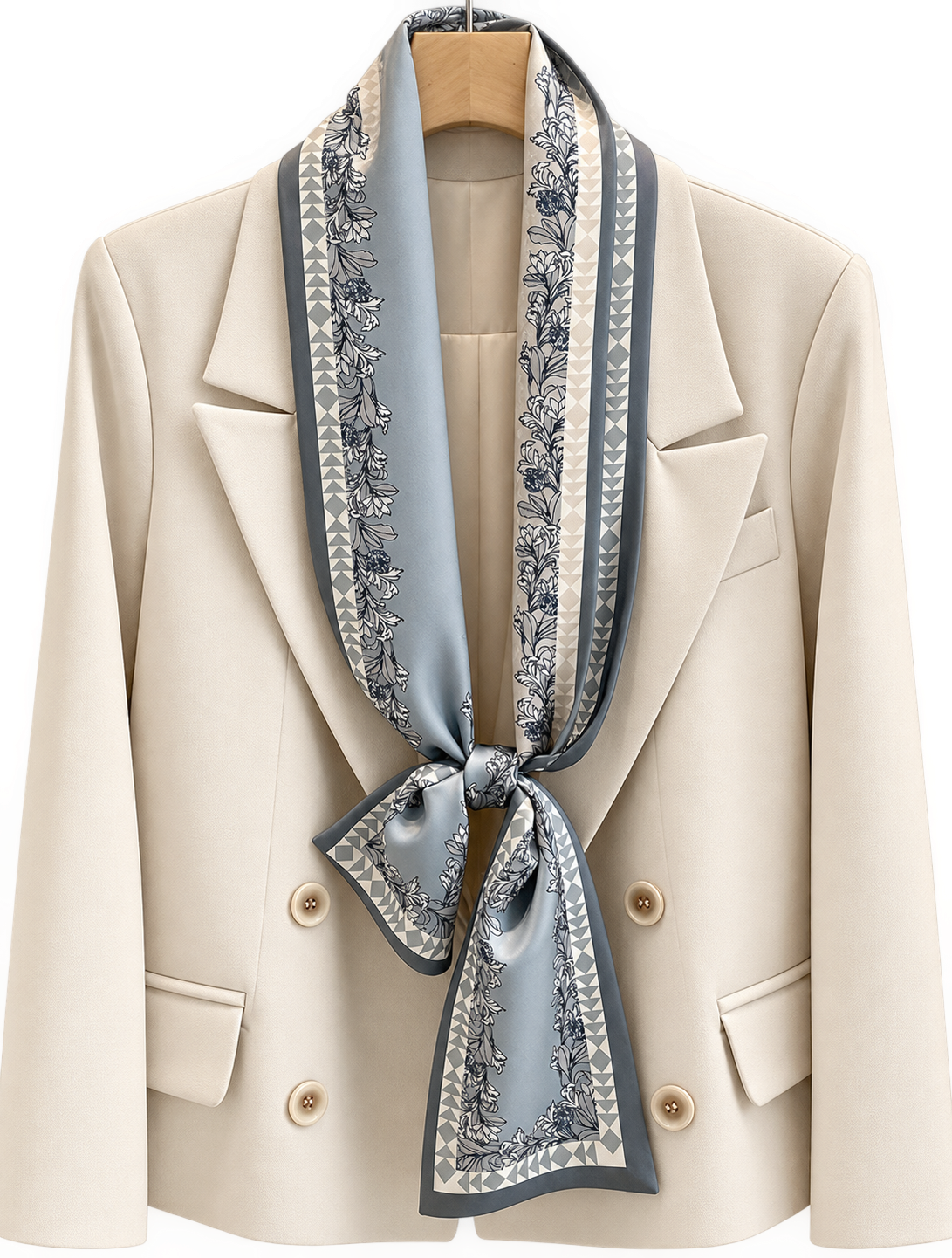 Satin long scarf