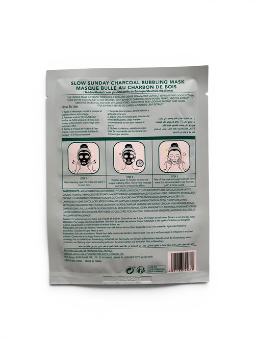 charcoal bubbling mask