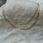 Gold plated chain necklace