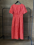 Red long dress