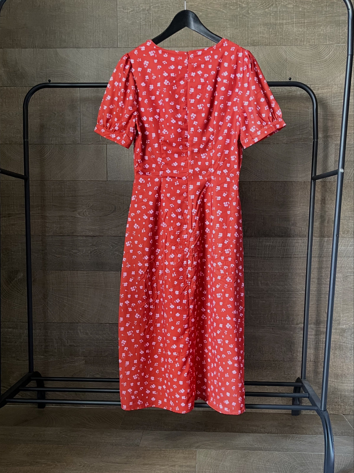 Red long dress