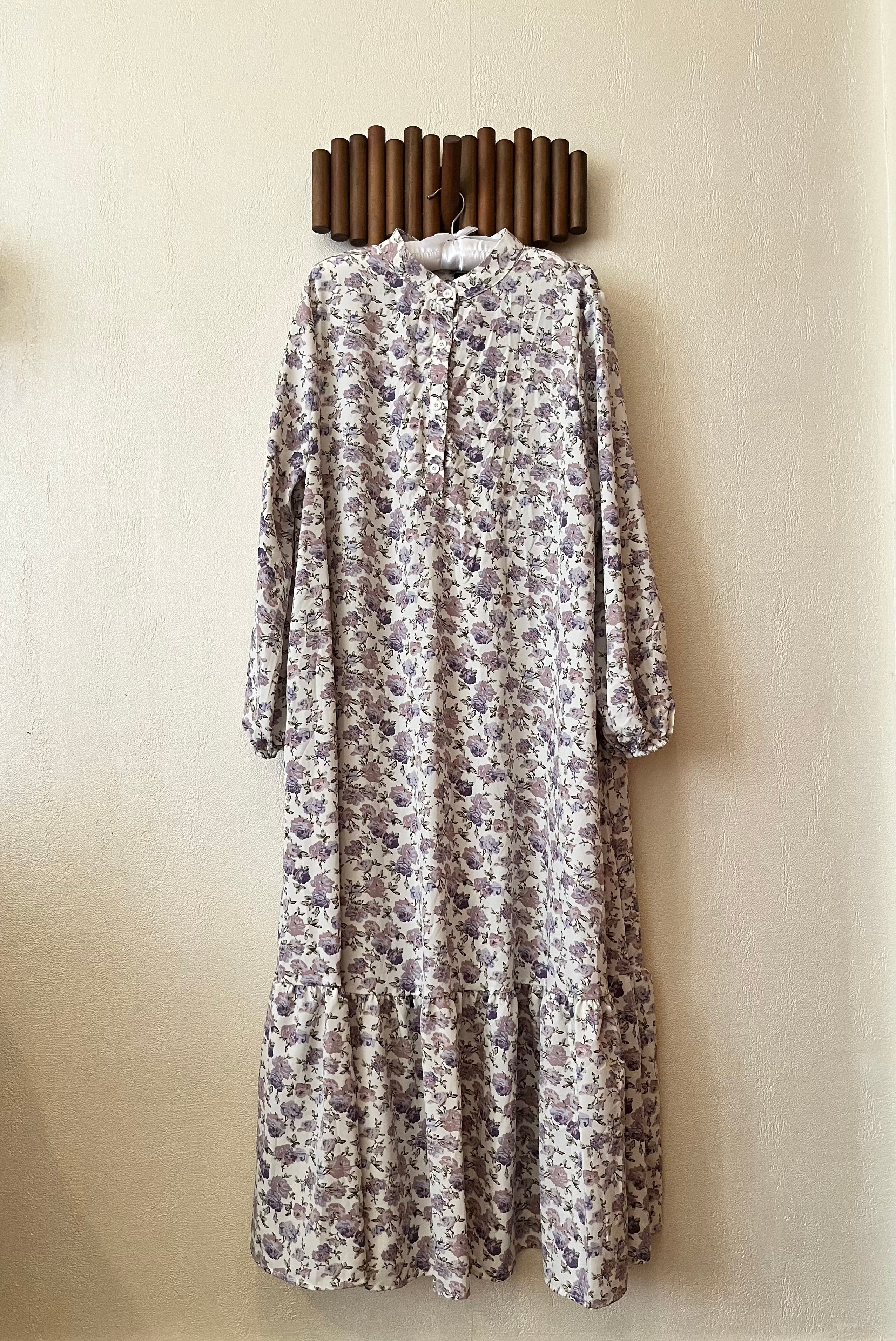 Purple flowers dress