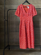 Red long dress