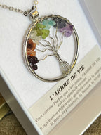 Life tree colorful necklace
