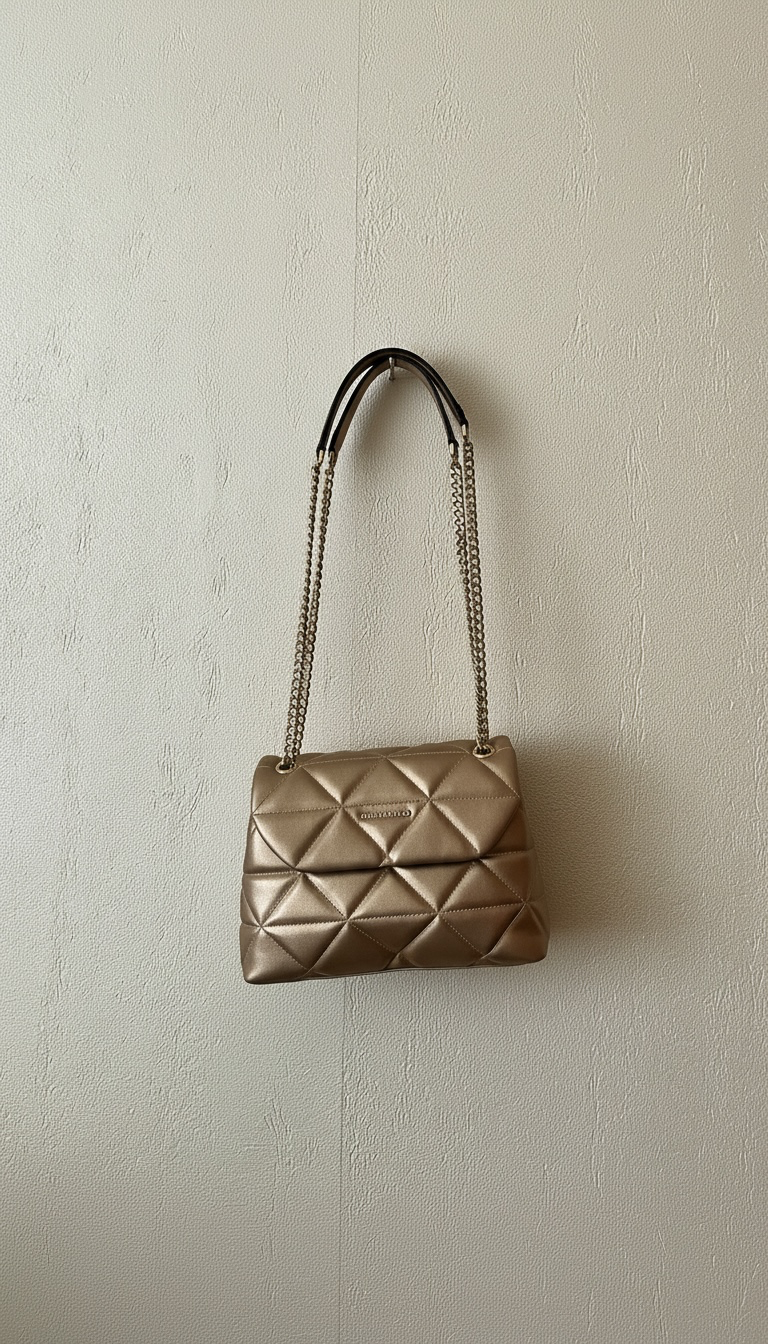 Silver&Polo champaign bag