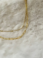 Gold plated chain necklace