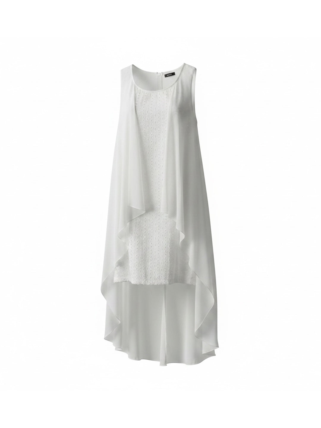 White chiffon dress