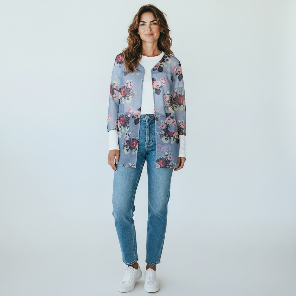 Mesh cardigan