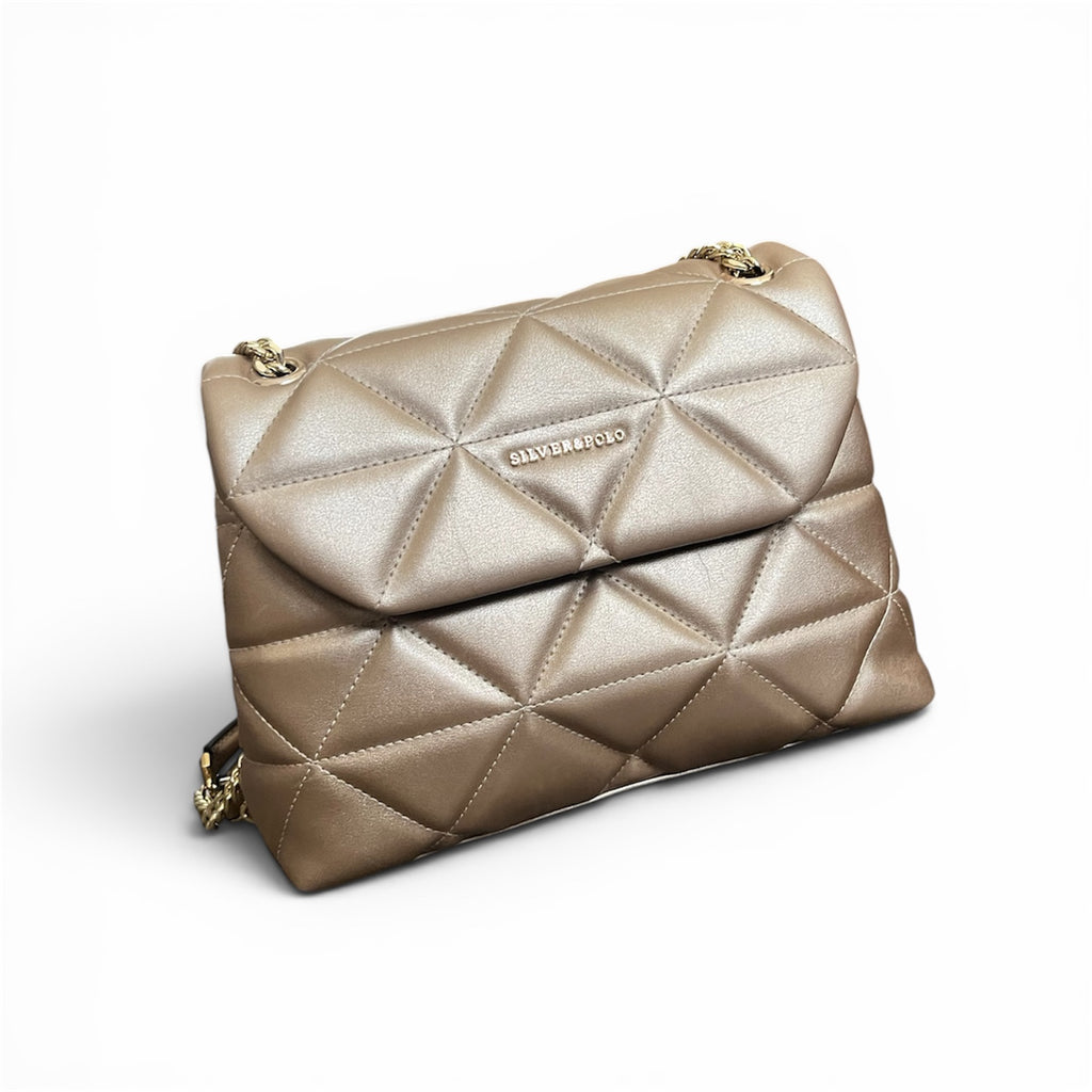Silver&Polo champaign bag