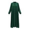 Green dress with buttons