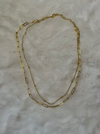 Gold plated chain necklace