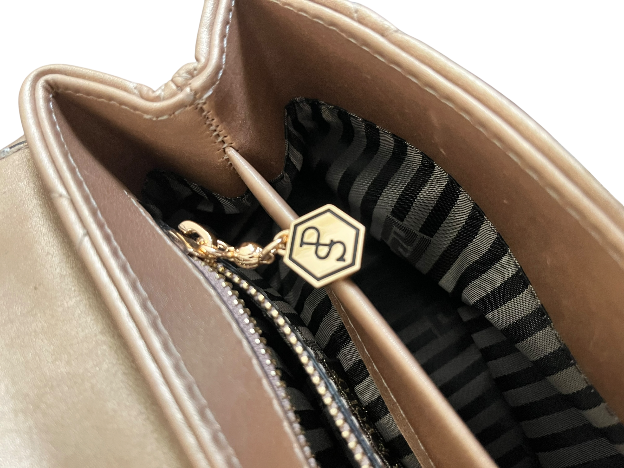 Silver&Polo champaign bag