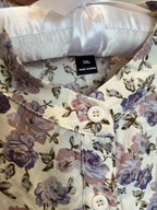 Purple flowers dress