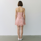 Pink floral dress