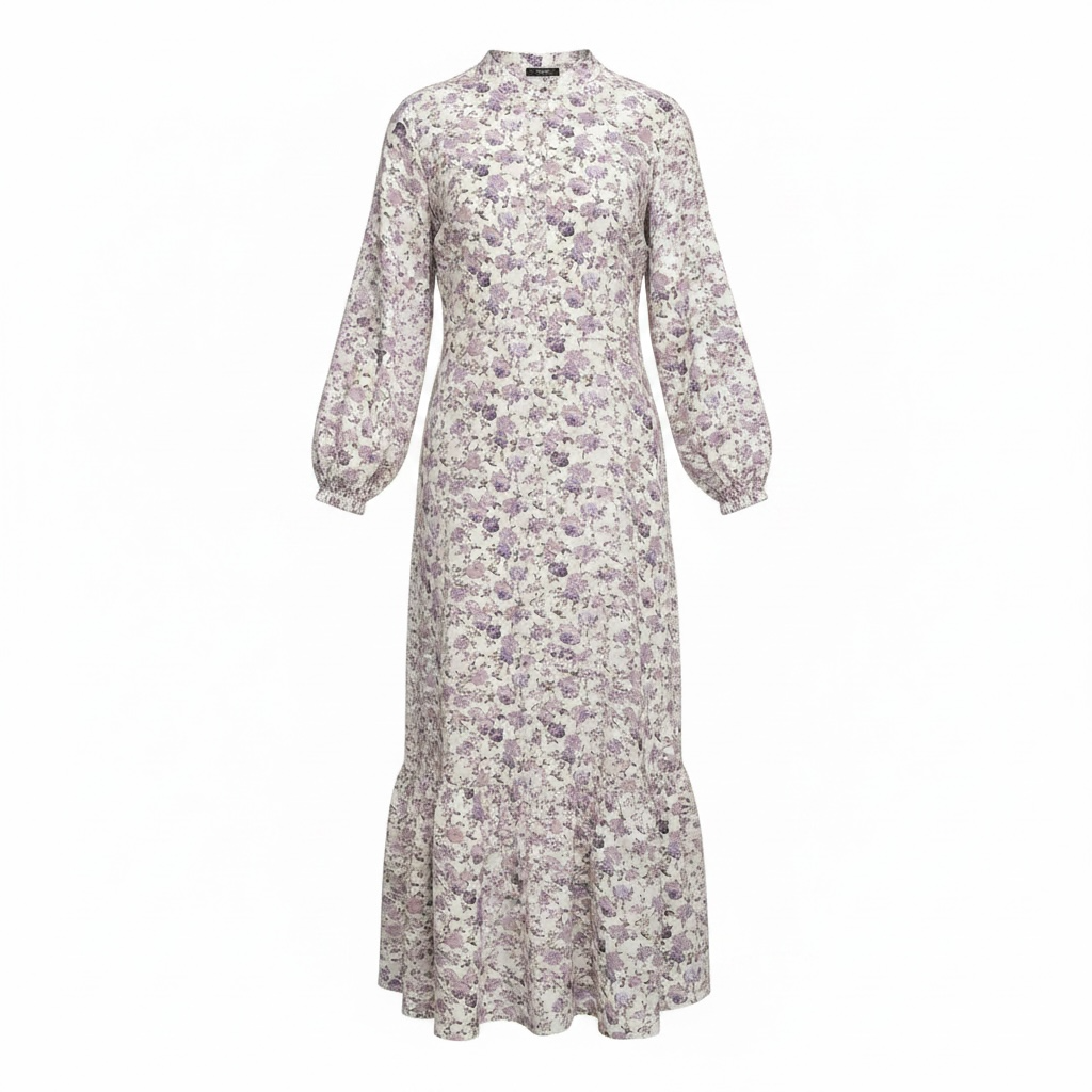 Purple flowers dress