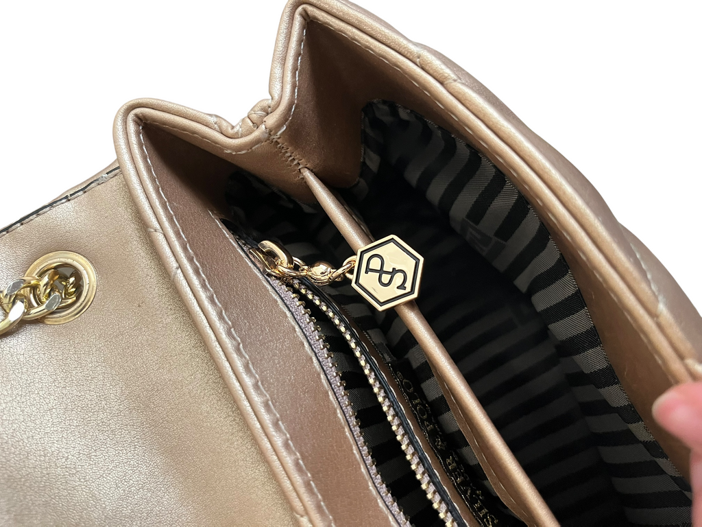 Silver&Polo champaign bag