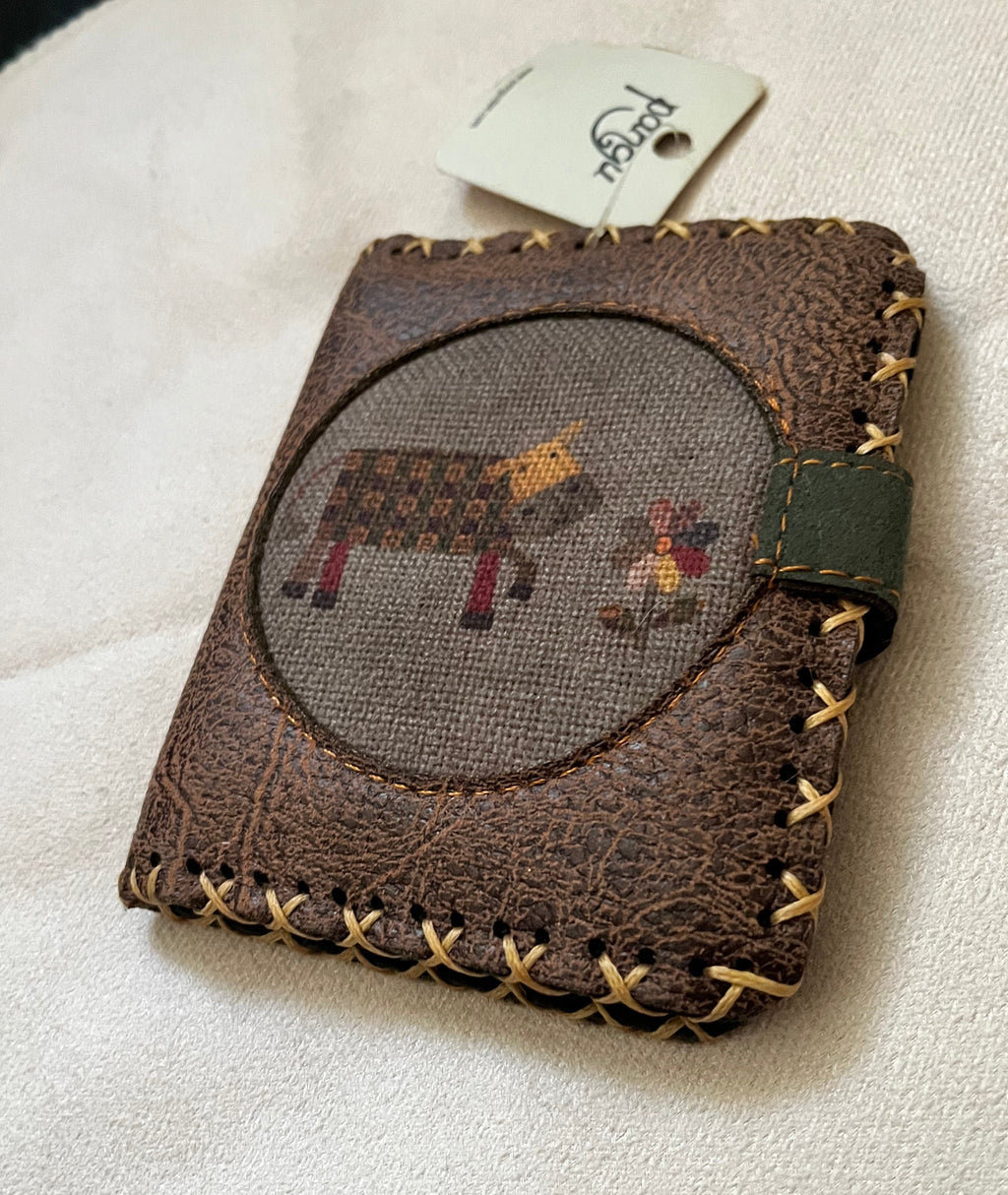 Brown leather wallet