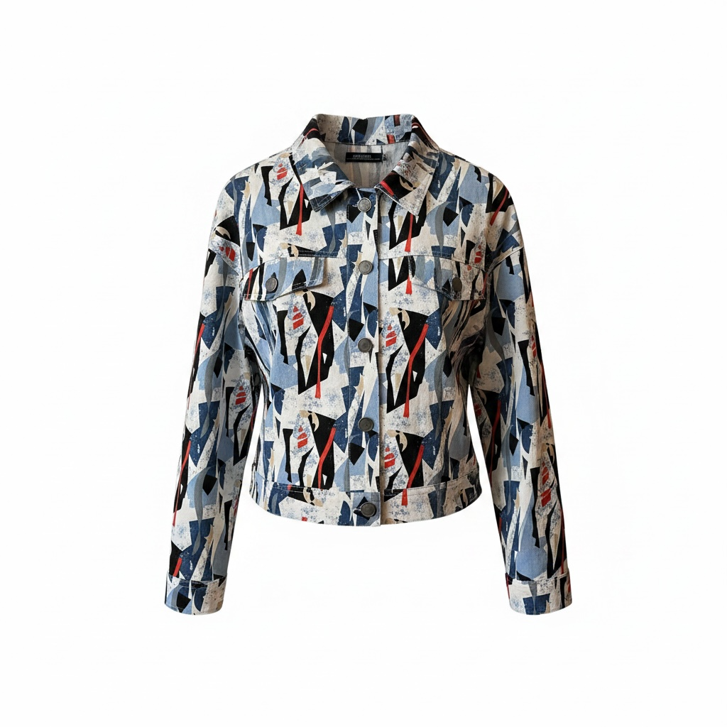 Colored jeans jacket