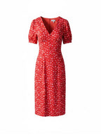 Red long dress