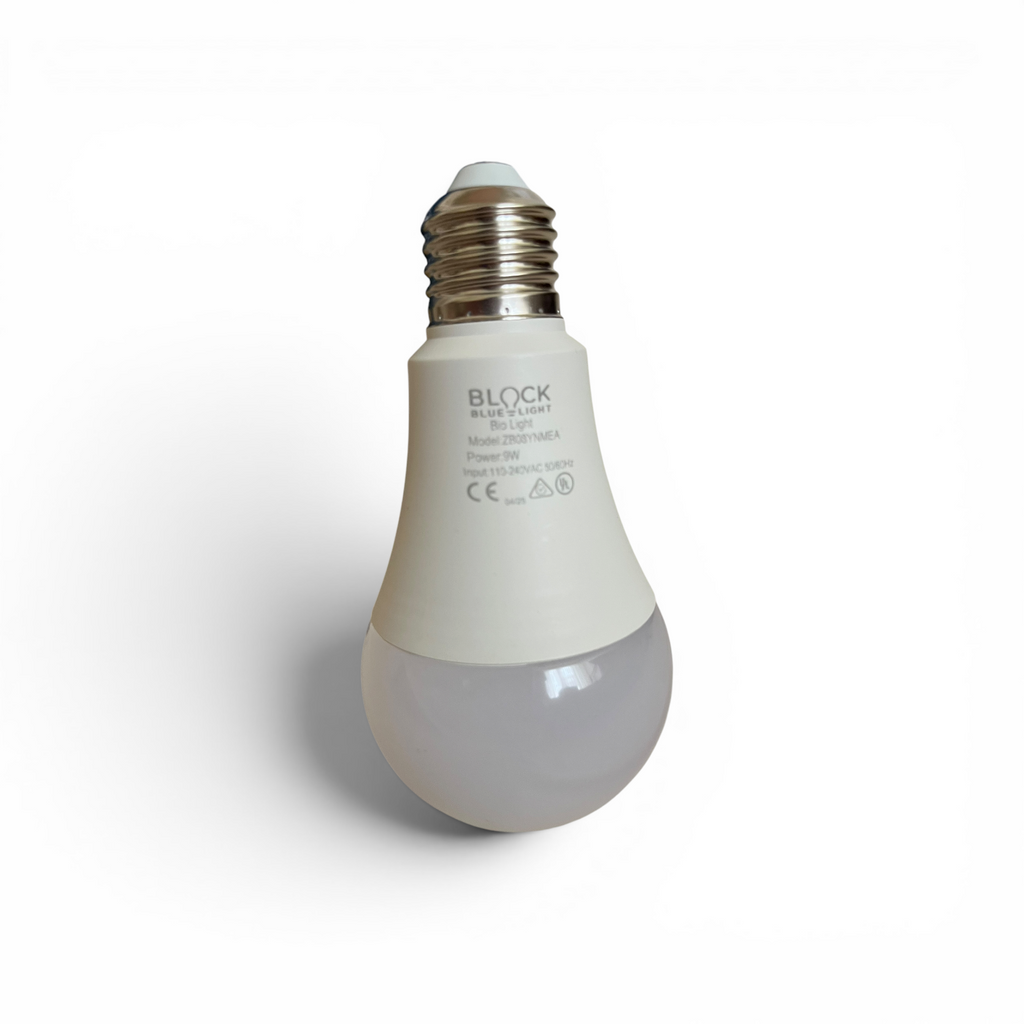 Medical bulb blue light blockage