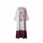 Dark magenta abaya