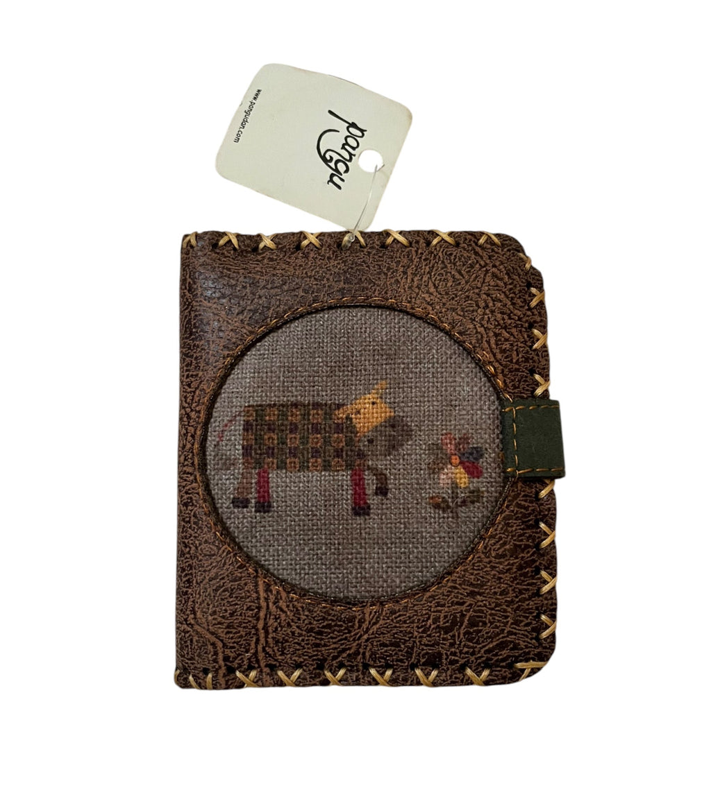 Brown leather wallet