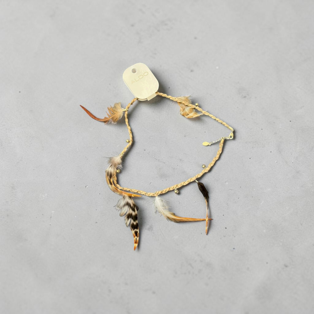 Aldo feather necklace