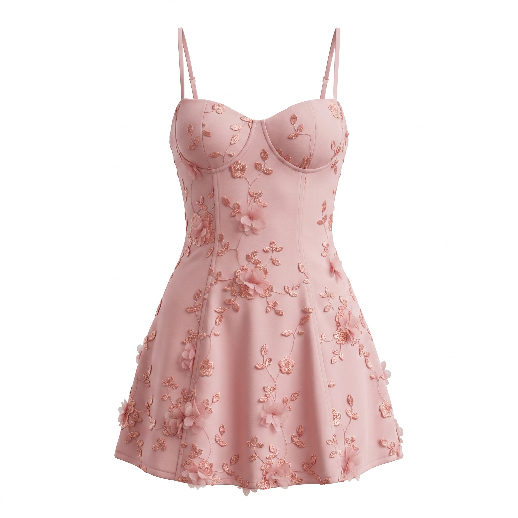 Pink floral dress