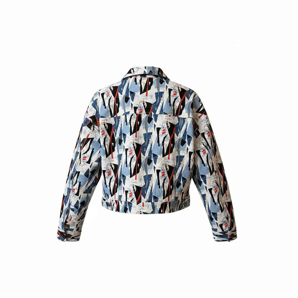 Colored jeans jacket
