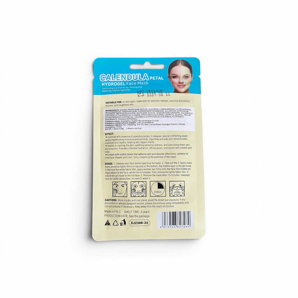 Hydrogel face mask