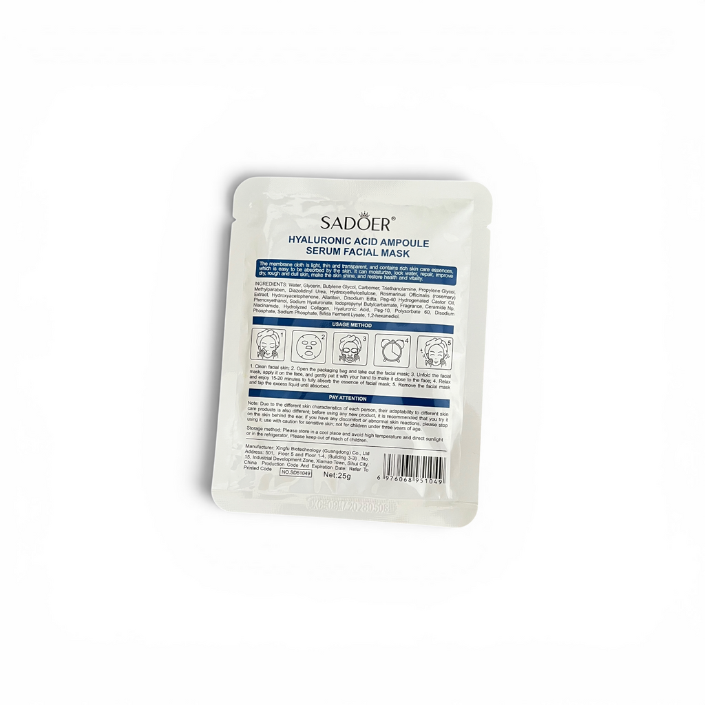 Hayluronic acid face mask