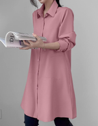 Dusty pink shirt dress S