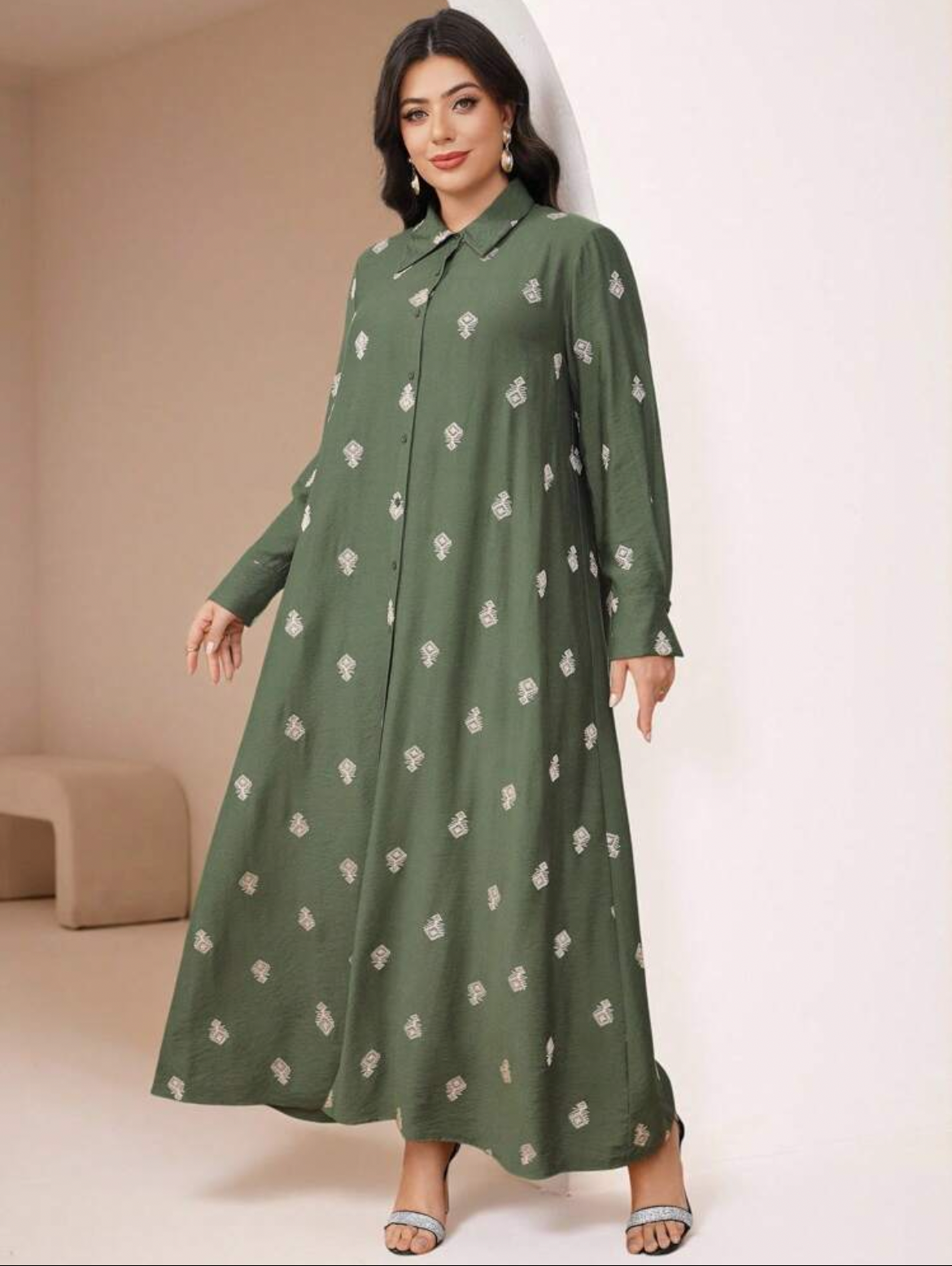 Long sleeve maxi dress XL