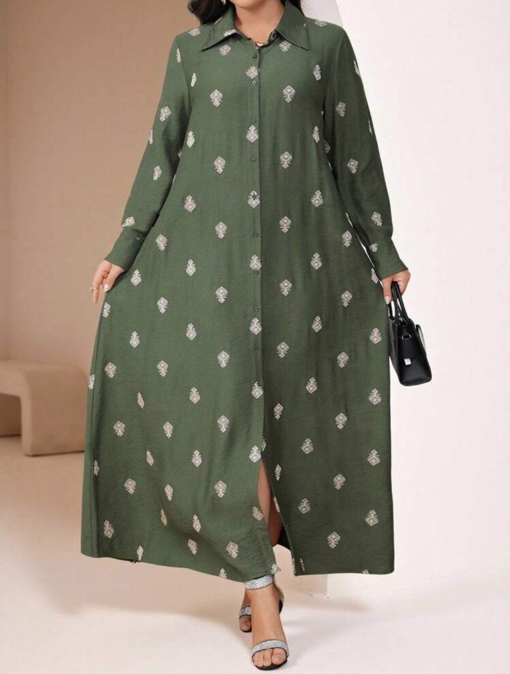 Long sleeve maxi dress XL
