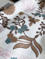 Embroidered floral scarf