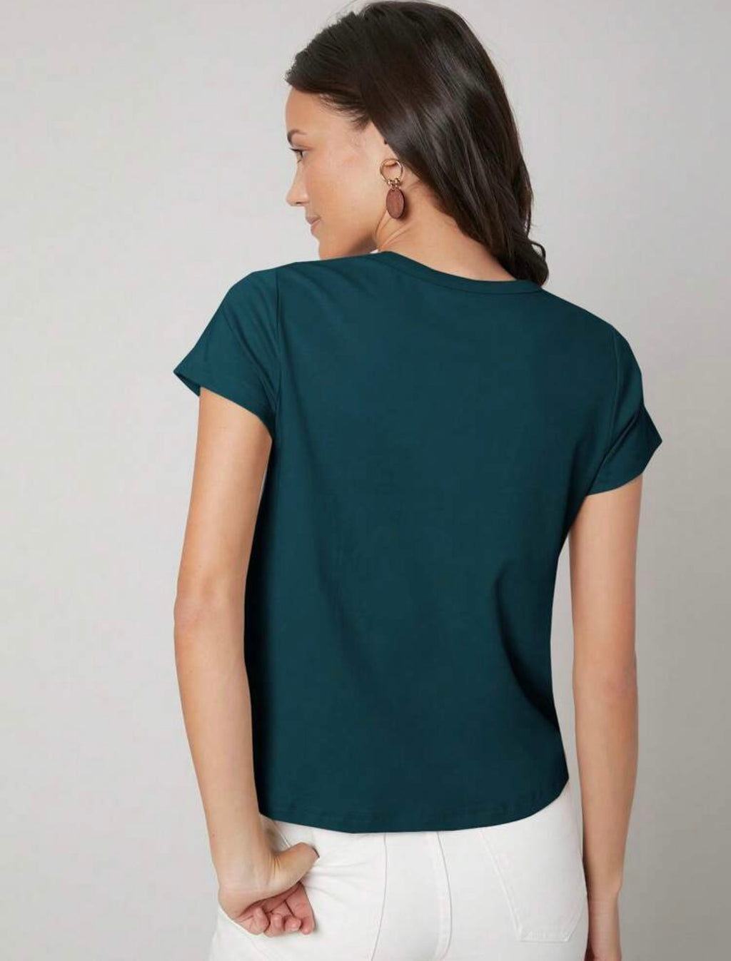 Cotton teal blue T-Shirt