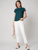Cotton teal blue T-Shirt