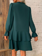 Green shirt dress